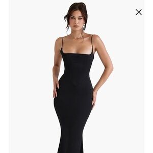 HOUSE OF CB OLIVETTE CORSET MAXI DRESS